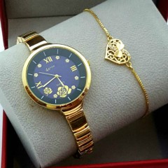 Ladies Regal Forever24 Watch + Free Maching Bracelet (Ladies Gift Set)