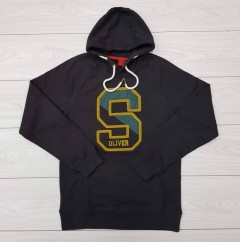 S.Oliver Mens Sweatshirt (BLACK) (M - L - XL - XXL - 3XL) 