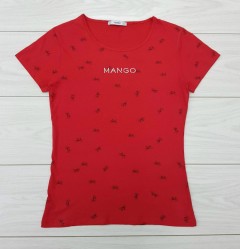 MANGO Womens T-Shirt (RED) (M) 