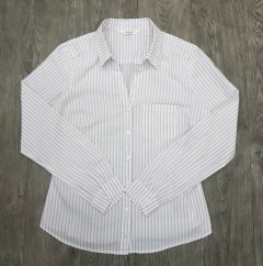 CAMAIEU Ladies Long Sleeved Shirt (WHITE) (32 to 44)