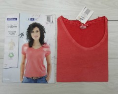 UP FASHION Ladies T-Shirt (RED) (S - M - L - XL)