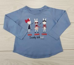 Girls Long Sleeved Shirt (BLUE) (2 to 7 Years)