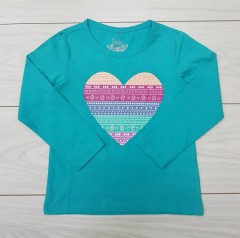 Girls Long Sleeved Shirt (BLUE) (3 to 5 Years)