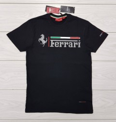 FERRARI Mens T-Shirt (BLACK) (S - M - L - XL - XXL)