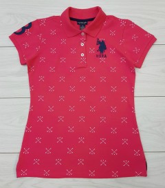 U.S. POLO ASSN Ladies Polo Shirt (RED) (XS - S - M - L - XL)