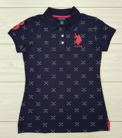 U.S. POLO ASSN Ladies Polo Shirt (NAVY) (XS - S - M - L - XL ) 