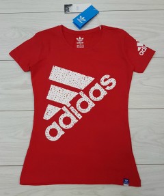 ADIDAS Ladies T-Shirt (RED) (S - M - L - XL ) 
