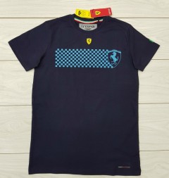 FERRARI Mens T-Shirt (NAVY) (S - M - L - XL) 