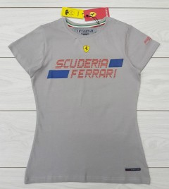 FERRARI Ladies T-Shirt (GRAY) (S - L)