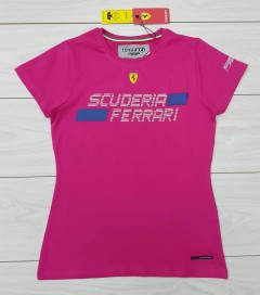 FERRARI Ladies T-Shirt (PINK) (M - L - XL) 