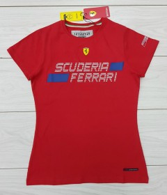 FERRARI Ladies T-Shirt (RED) (S - M - L - XL)