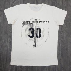 FISHERFIELD Mens T-Shirt (WHITE) ( L - XL )