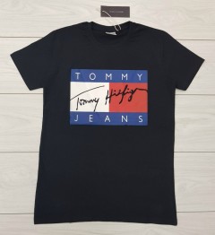 TOMMY - HILFIGER Mens T-Shirt (BLACK) (S - M - L - XL)