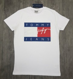 TOMMY - HILFIGER Mens T-Shirt (WHITE) (S - M - L - XL) 