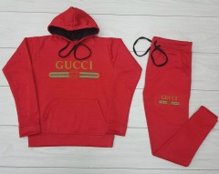GUCCI Ladies Sweatshirt And Pants (RED) ( L - XL ) 