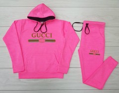 GUCCI Ladies Sweatshirt And Pants (PINK) ( L - XL ) 