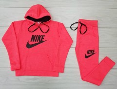 NIKE Ladies Sweatshirt And Pants (ORANGE) (M - L - XL) 
