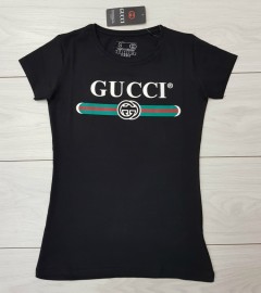 GUCCI Ladies T-Shirt (BLACK) (S - M - L - XL ) 