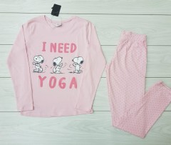 DEINA Ladies Pyjama Set (PINK) (S - M - L - XL) 