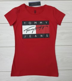 TOMMY - HILFIGER LadiesT-Shirt (RED) (S - M - L - XL ) 
