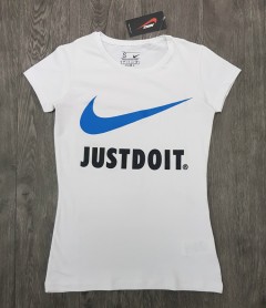 NIKE Ladies T-Shirt (WHITE) (S - M - L - XL )