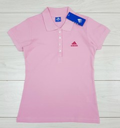 ADIDAS Ladies Polo T-Shirt (PINK) (S - M - L - XL ) 