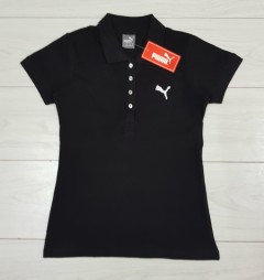 PUMA Ladies Polo T-Shirt (BLACK) (S - M - L - XL ) 