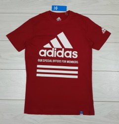 ADIDAS Mens T-Shirt (RED) (S - M - L - XL ) 