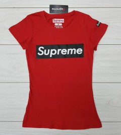 SUPREME Ladies T-Shirt (RED) (S - M - L - XL )