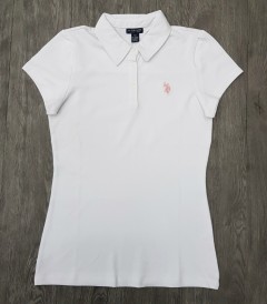 U.S. POLO ASSN Ladies T-Shirt (WHITE) (XS - S - M - L - XL ) 