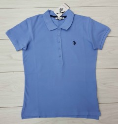 U.S. POLO ASSN Ladies T-Shirt (BLUE) (S - M - L - XL)