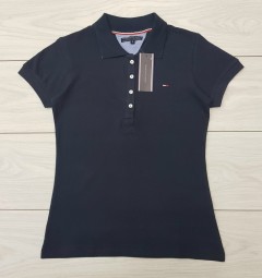 TOMMY - HILFIGER  Ladies T-Shirt (NAVY) (S - M - L - XL )