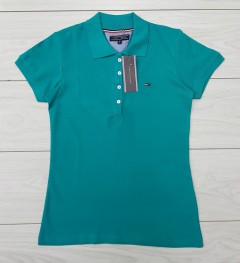 TOMMY - HILFIGER Ladies T-Shirt (GREEN) (S - M - L - XL ) 