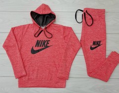 NIKE Ladies Sweatshirt And Pants (RED) (M - L - XL)