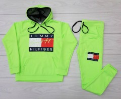 TOMMY - HILFIGER Ladies Sweatshirt And Pants (LIGHT GREEN) (M - L - XL)