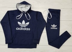 ADIDAS Ladies Sweatshirt And Pants (NAVY) (M - L - XL) 