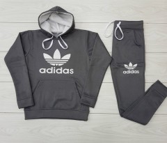 ADIDAS  Ladies Sweatshirt And Pants (GRAY) (M - L - XL)