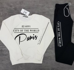 DEM - RO Ladies Sweatshirt And Pants (BLACK) (S - M - L - XL) 