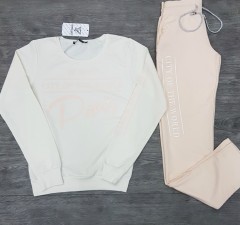 DEM - RO Ladies Sweatshirt And Pants (LIGHT PINK) (S - M - L - XL) 