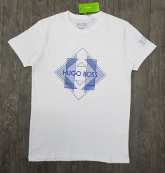 HUGO BOSS Mens T-Shirt (WHITE) (S - M - L - XL ) 