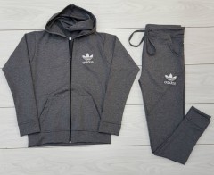 ADIDAS Ladies Sweatshirt And Pants (GRAY) (M - L - XL)