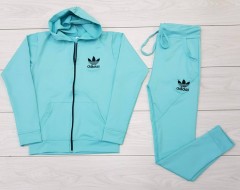 ADIDAS Ladies Sweatshirt And Pants (LIGHT BLUE) (M - L - XL)