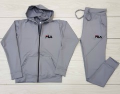 FILA  Ladies Sweatshirt And Pants (GRAY) (M - L - XL)