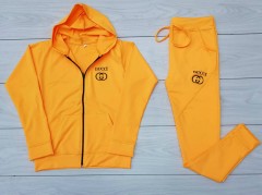 GUCCI Ladies Sweatshirt And Pants (ORANGE) (M - L - XL) 