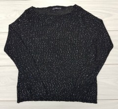 ZARA Ladies Long Sleeved Shirt (BLACK) (S - M - L)