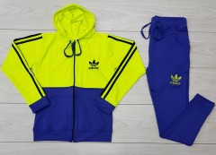 ADIDAS Ladies Sweatshirt And Pants (BLUE) (M - L - XL) 