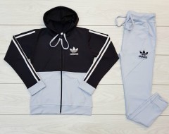 ADIDAS Ladies Sweatshirt And Pants (LIGHT BLUE) (M - L - XL)