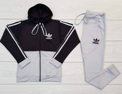 ADIDAS Ladies Sweatshirt And Pants (GRAY) (M - L - XL) 