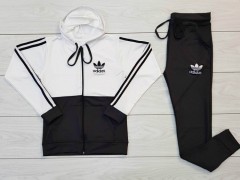 ADIDAS Ladies Sweatshirt And Pants (BLACK) (M - L - XL) 