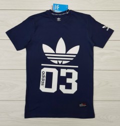 ADIDAS Mens T-Shirt (NAVY) (S - M - L - XL)